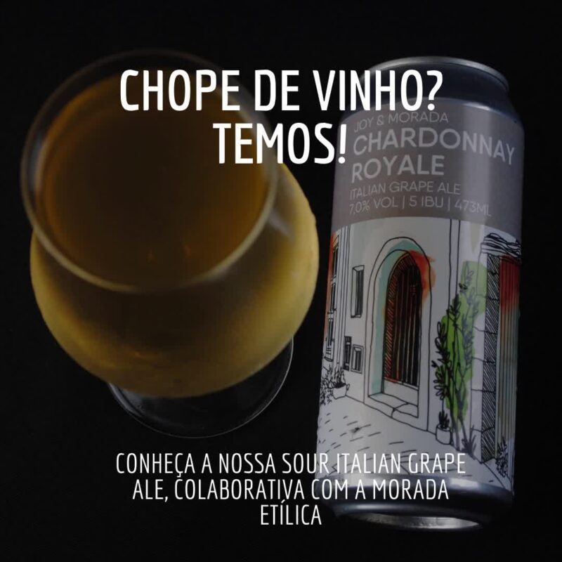 Sábado combina com o que? Isso mesmo, chope de vinho • Vídeo Reels Joy Project Brewing Curitiba