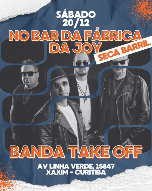 Sábado é dia de SECA BARRIL na Joy - Imagem 1 • Joy Project Brewing Curitiba