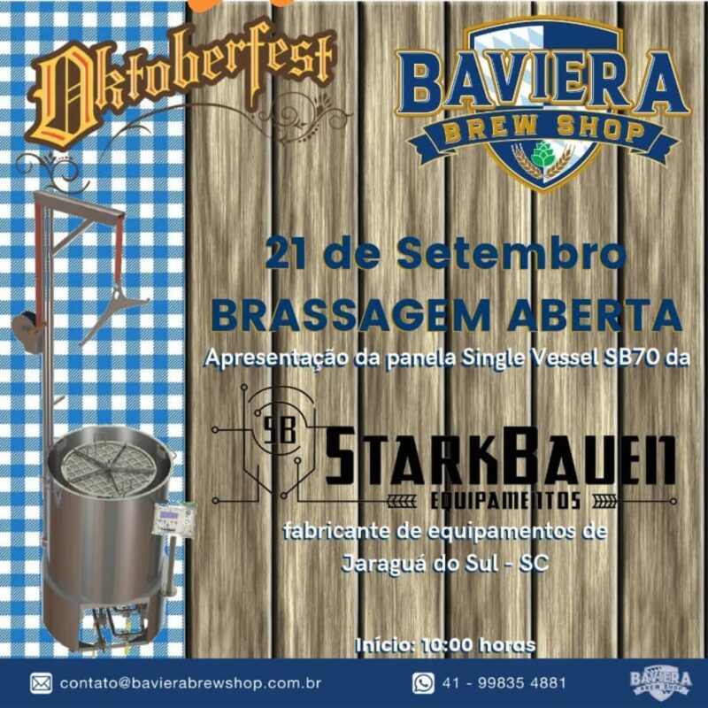Sábado vai rolar brassagem aberta na @baviera_brew_shop aqui no Xax... • Joy Project Brewing Curitiba