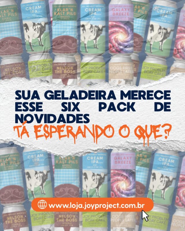 Seu próximo six pack tá te esperando lá no nosso site • Joy Project Brewing Curitiba