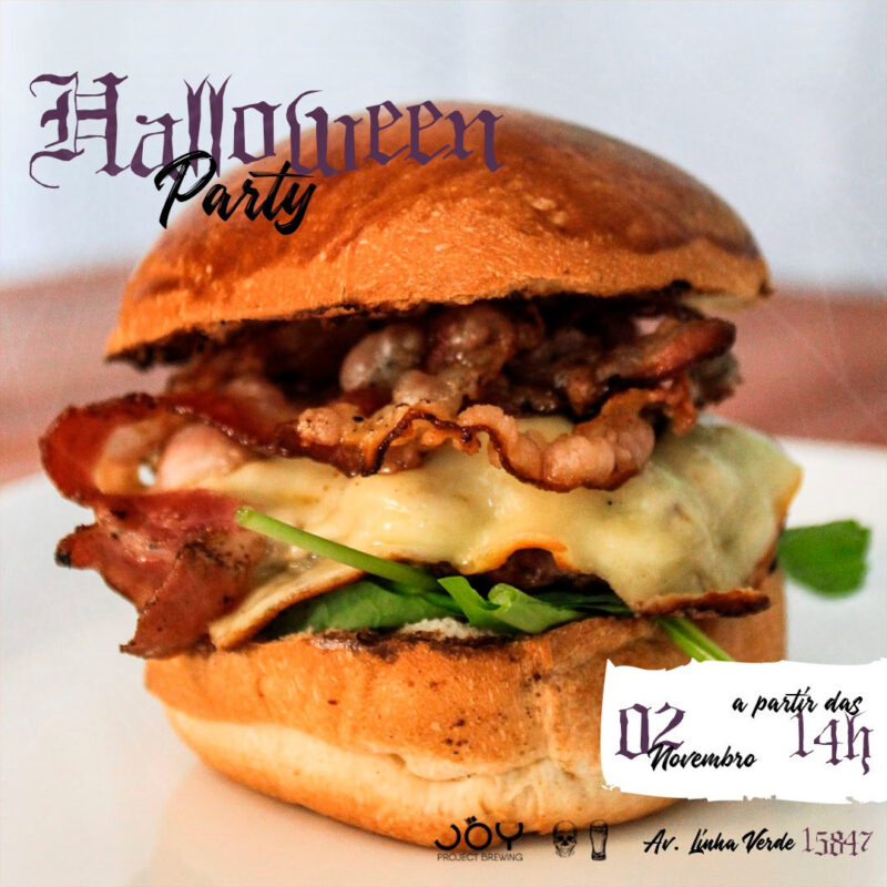 Tá chegando nossa Joy Halloween Party!🎃 🍔 Nosso foodtruck convidado... • Joy Project Brewing Curitiba