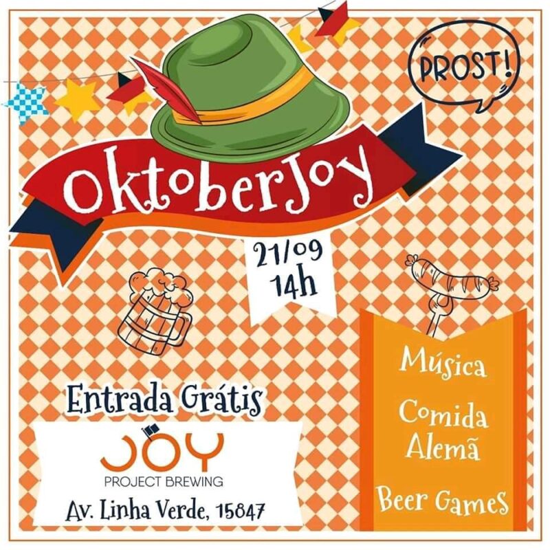 Vem aí a OktoberJoy, com muita cerveja, beer games, música e folclo... • Joy Project Brewing Curitiba