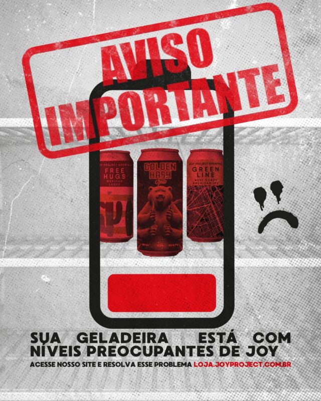 ALERTA: níveis de Joy perigosamente baixos na geladeira • Joy Project Brewing Curitiba