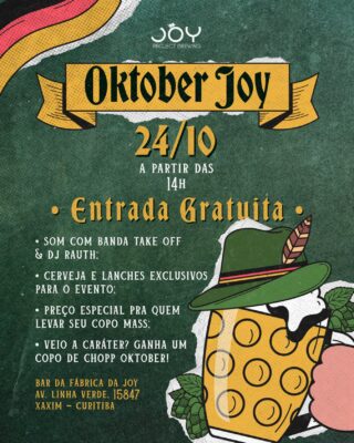 O aviso já foi dado, agora é reforço porque depois não queremos nin... • Joy Project Brewing Curitiba